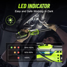 Robustrue built-in LED light brightens dim workspaces.