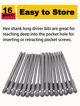 Rocaris hex bits H3 to H6 for furniture assembly tasks