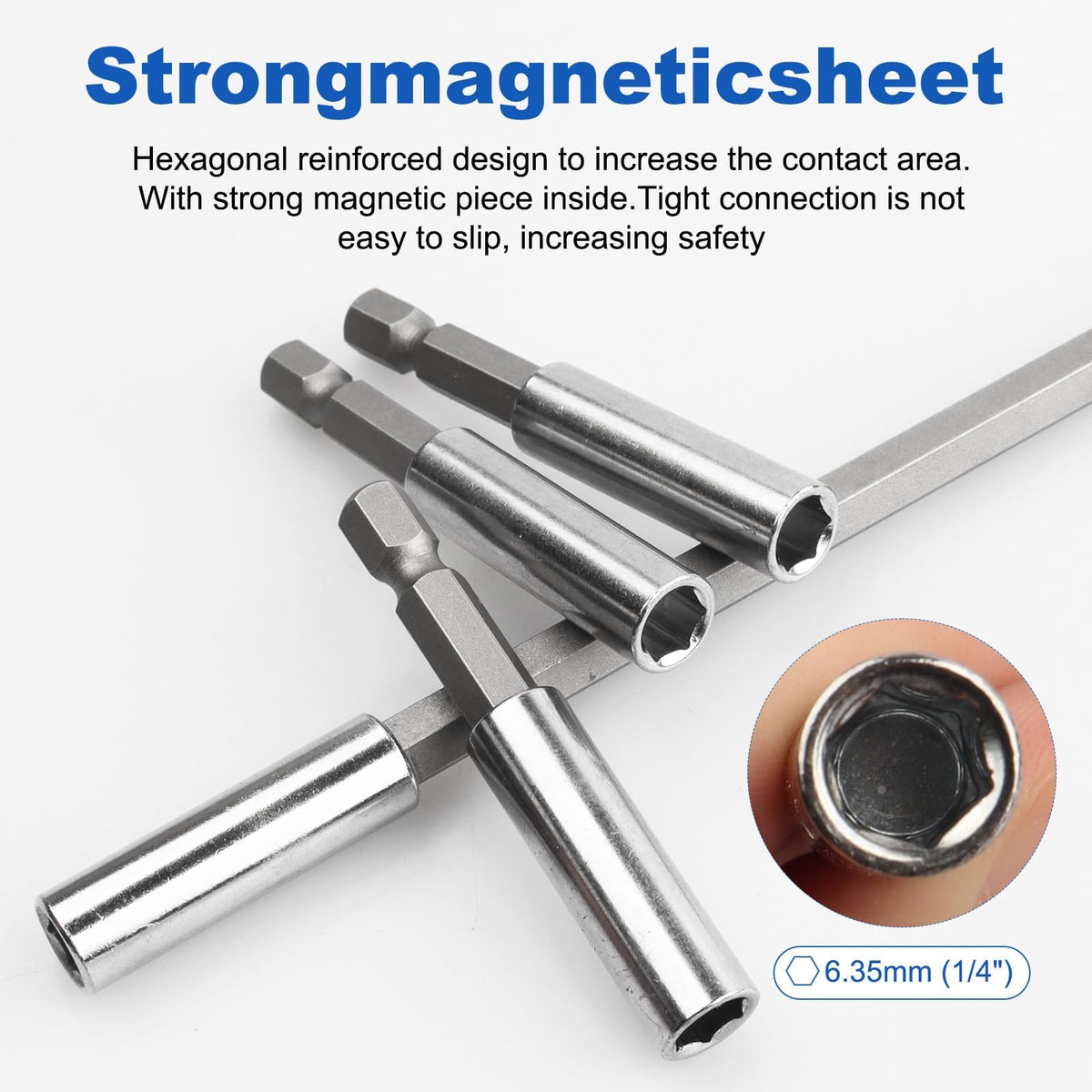 Rocaris magnetic drill-bit extension 12in for long reach and stable holds.