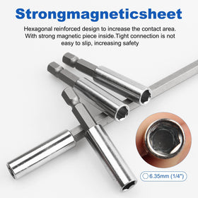 Rocaris magnetic drill-bit extension 12in for long reach and stable holds.
