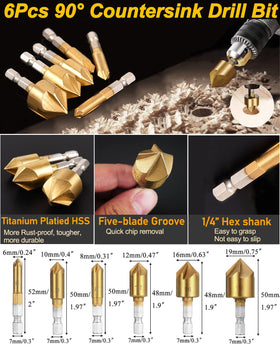Rocaris wood plug cutter bits help hide imperfections with neat plugs.