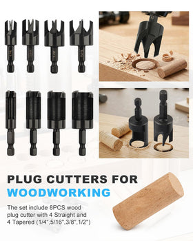 Rocaris hex shank cutters fit most drills.