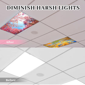 ROCEEI forest-pattern spring design light cover creates calmer work environments
