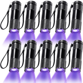 ROCEEI UV blacklight flashlight reveals pet stains clearly.