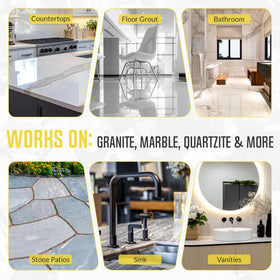 Rock Doctor Granite Sealer compatible with multiple stone and tile surfaces for protection.