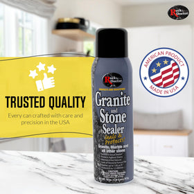 Rock Doctor Granite Sealer packaging highlights a convenient pack of 1 for home use.
