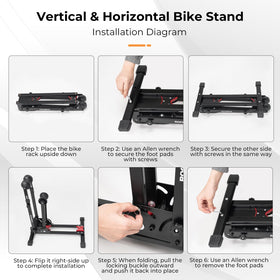 ROCKBROS indoor bike storage solution for garages and studios