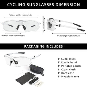 ROCKBROS lightweight, durable sport glasses enhance visibility and performance outdoors.