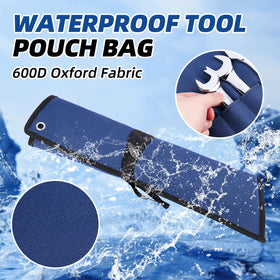 ROCKCOON wrench roll exterior in blue-green highlighting durability