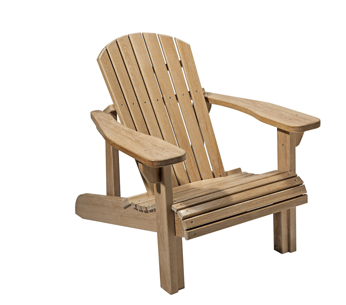 Rockler Adirondack chair armrests provide a convenient drink perch