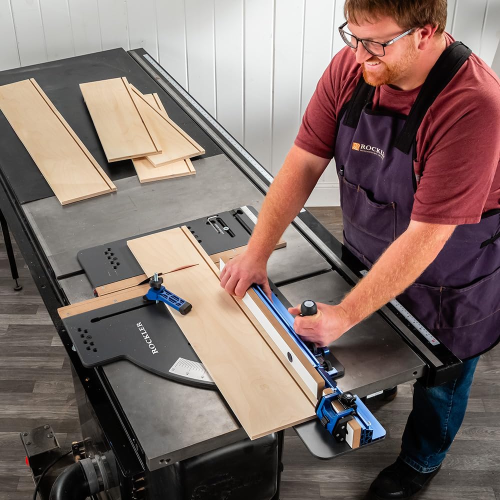 Rockler extension work support stabilizes stock during crosscuts and miters