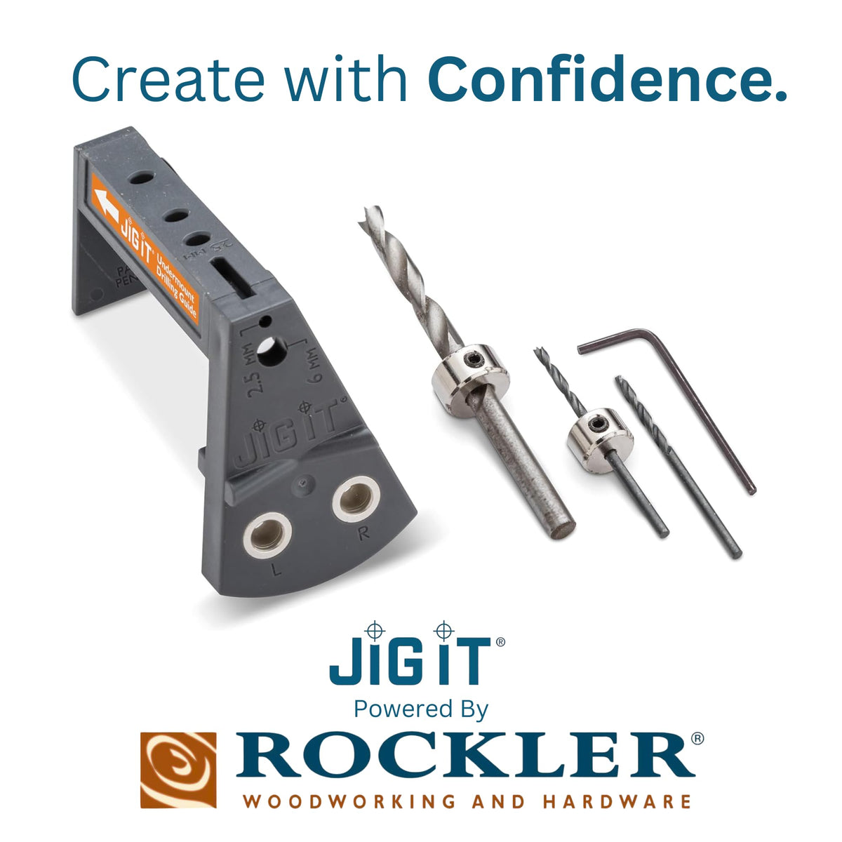 Rockler JIG IT enables smooth Blum Tandem Plus installation.
