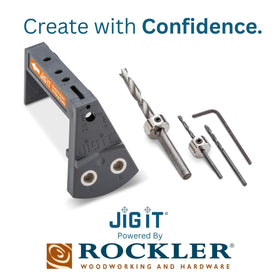 Rockler JIG IT enables smooth Blum Tandem Plus installation.
