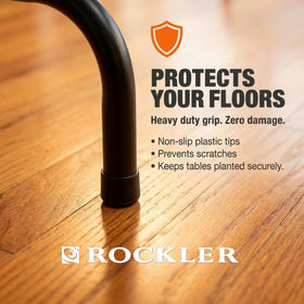 ROCKLER quick-folding mechanism allows fast setup and compact storage.