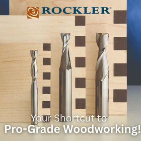 Rockler miter-slot plate secures fence alignment for repeatable routing.