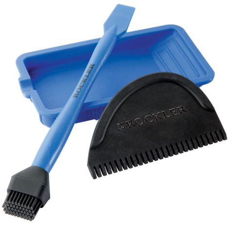 Rockler silicone glue tray catches drips and keeps work area tidy.