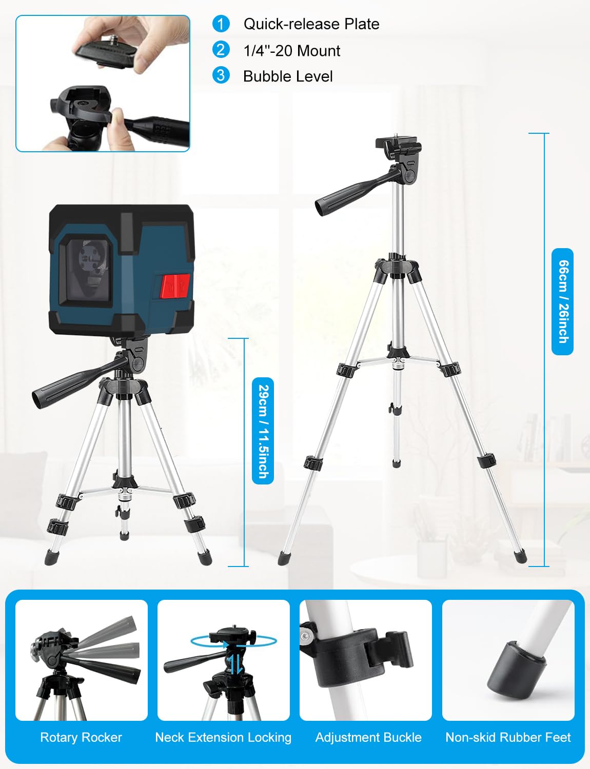 RockSeed laser with 360-degree rotation enables flexible workspace positioning.