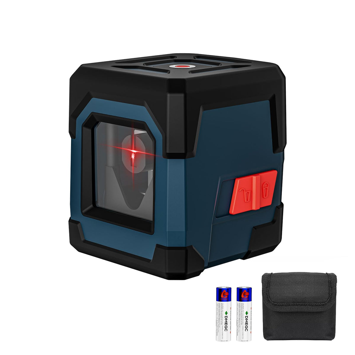 RockSeed cross line laser setup for quick room layout.