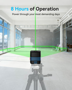 RockSeed cross line laser tripod compatibility enables stable long-range work.