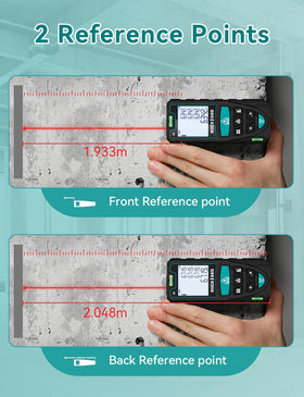 RockSeed digital distance meter shows two bubble levels for precise alignment