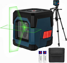 RockSeed laser level front view demonstrates compact design for precise alignment.