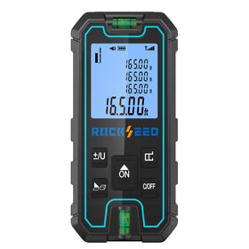RockSeed laser measure display shows precise measurements at a glance for quick layout.