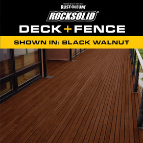 RockSolid black walnut color enhances outdoor wood with rich look.