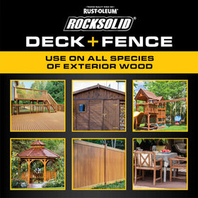 RockSolid fast-drying formula drying quickly on fresh wood.