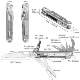 ROCKTOL ST02 compact 12-in-1 design fits in your pocket