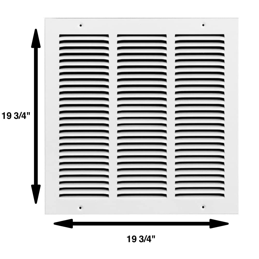 Rocky Mountain Goods paintable matte white grille for customizable decor matching