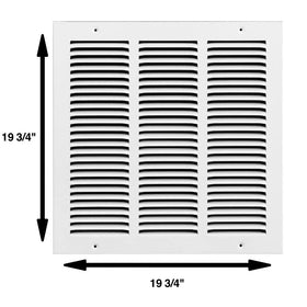 Rocky Mountain Goods paintable matte white grille for customizable decor matching