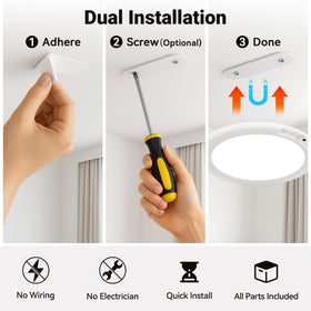 Rodalims magnetic installation for quick removal and charging
