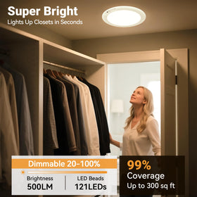 Rodalims no-wiring ceiling light installs in seconds without drilling