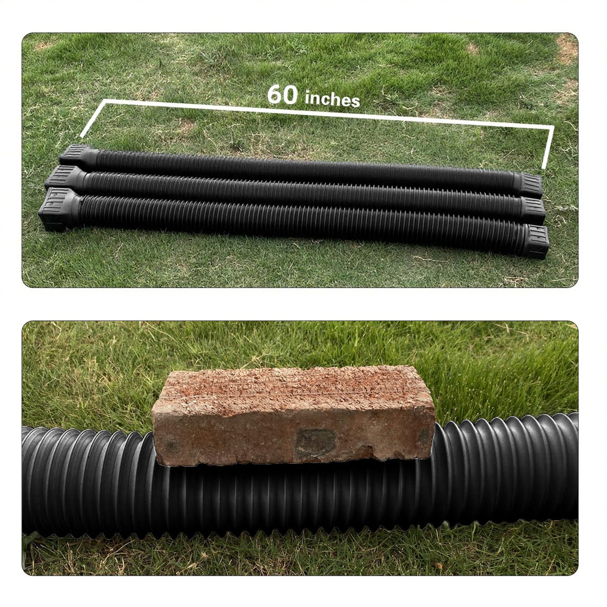 Rodnsurw downspout extensions help direct rainwater away from foundations and gardens