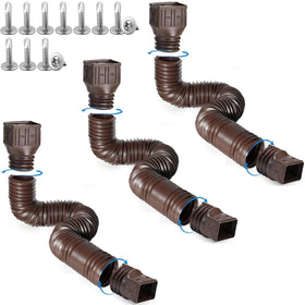 Rodnsurw outdoor installation example in brown demonstrates discreet drainage.