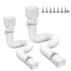 Rodnsurw kit includes adapters and screws for secure mounting.