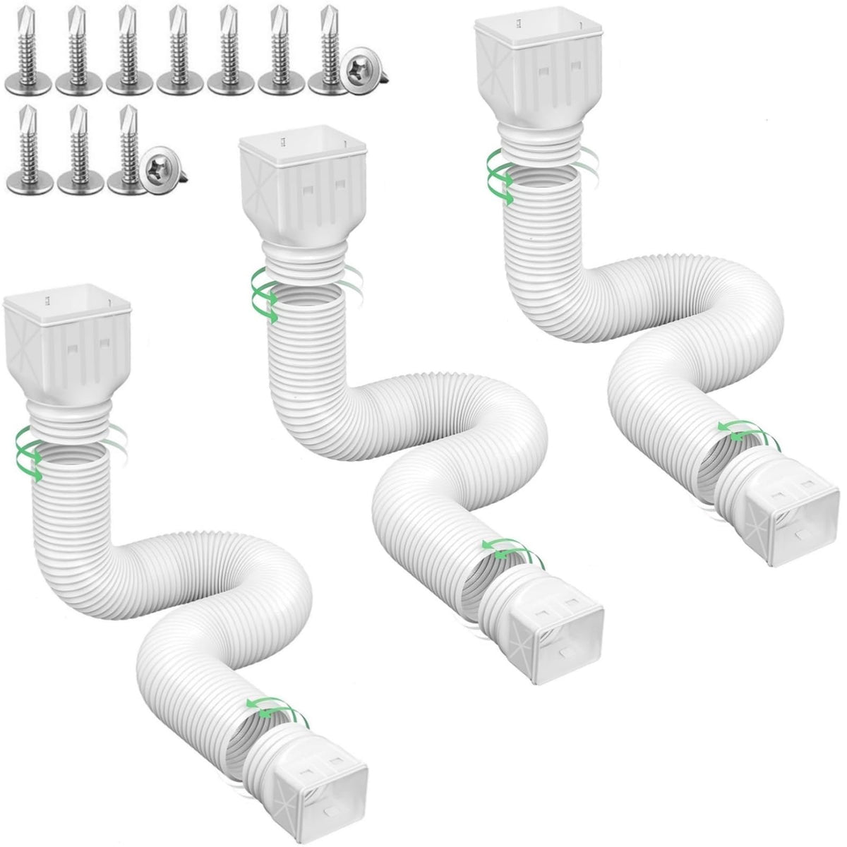 Rodnsurw screws and adapters included support secure mounting.