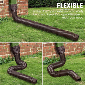 Rodnsurw split-design downspout, easy to bend and retain shape