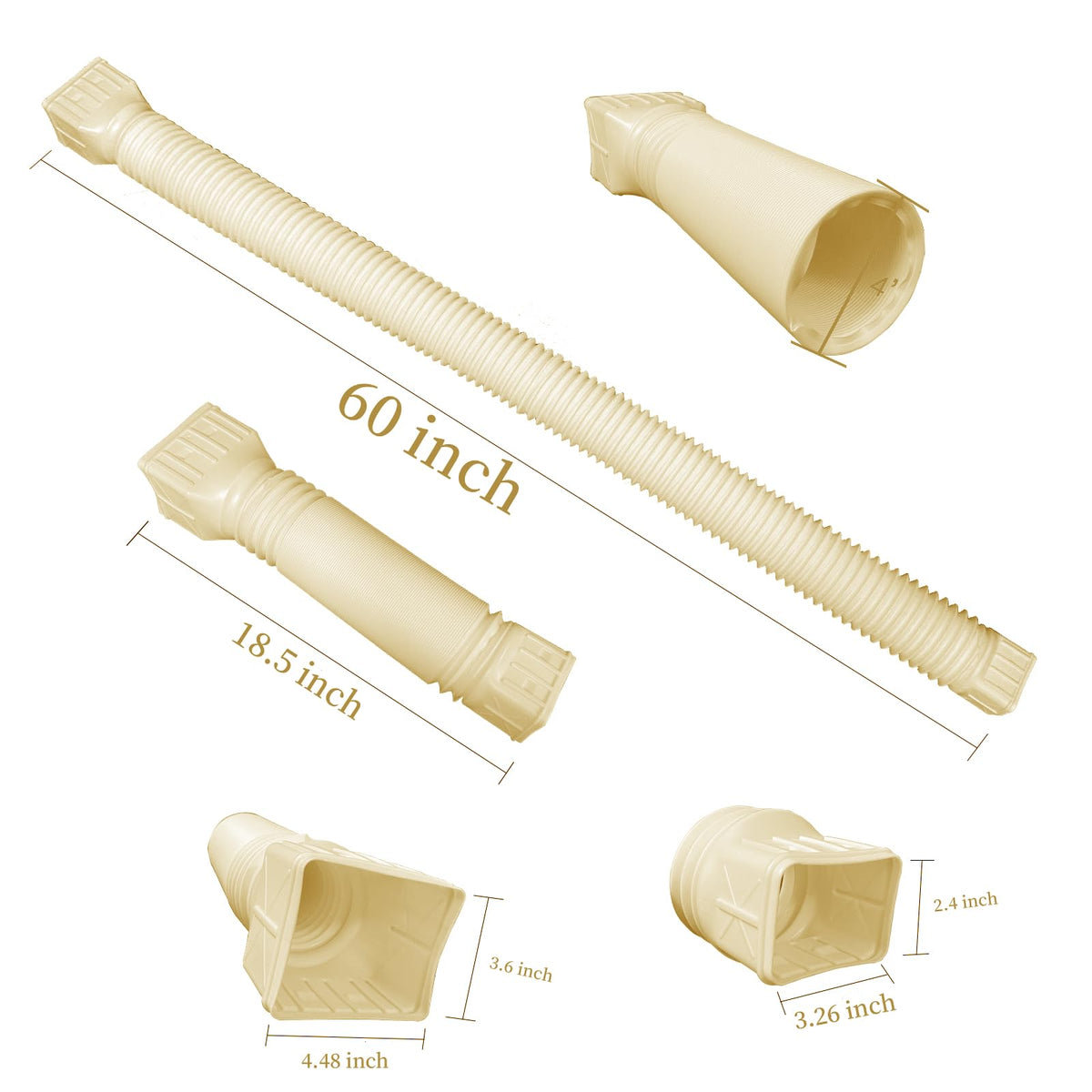 Rodnsurw two-drains-connecting enables longer drainage control around gutters.