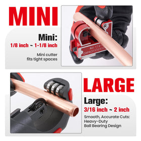ROGVOC bearing pipe cutter sized 5-50 mm for versatile HVAC piping.