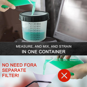 ROIKETU hard cup with retainer ring ensuring durable stability during spraying.