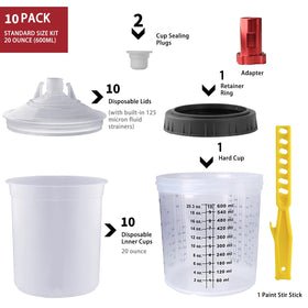 ROIKETU liner set with lids for quick cleanup and storage after painting.