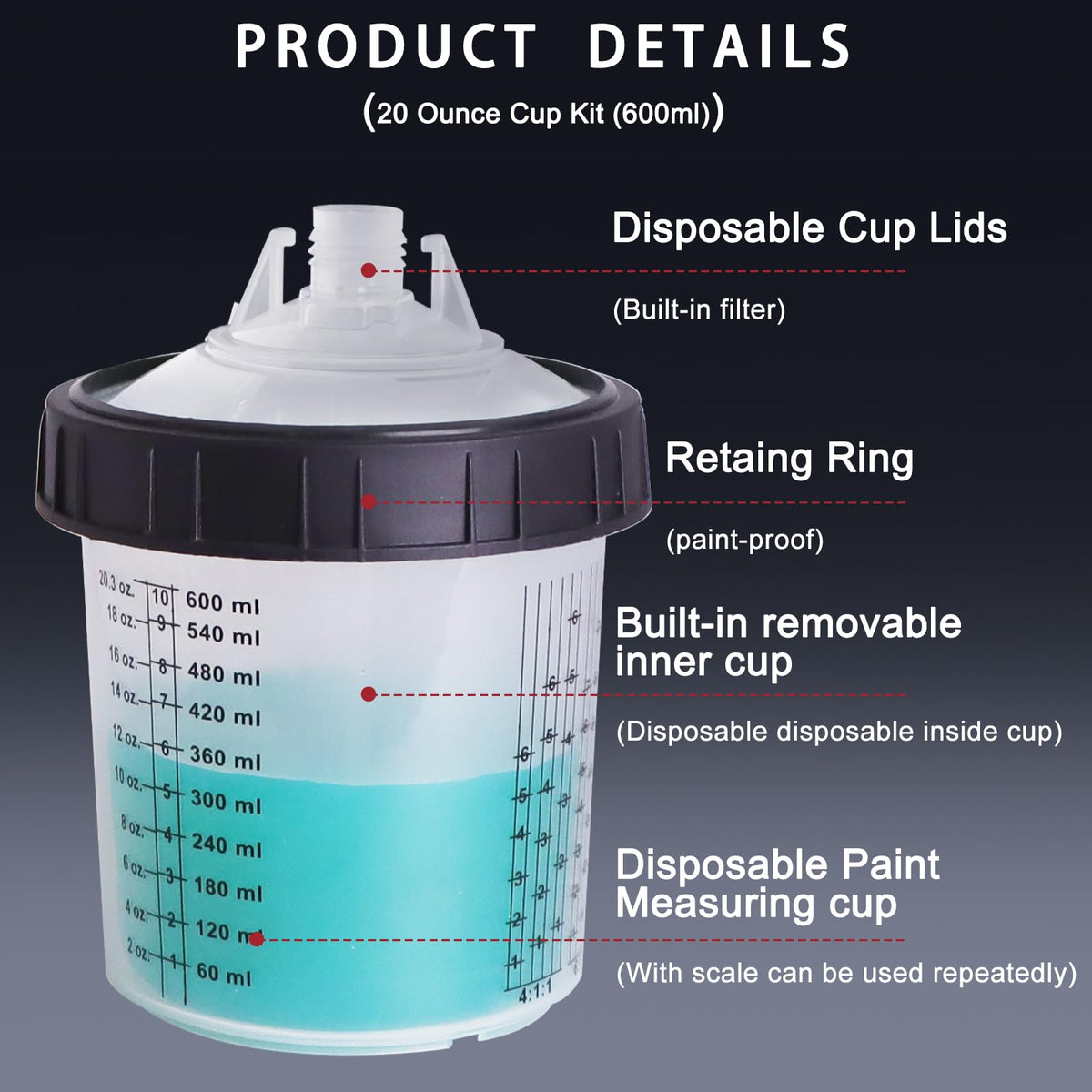 ROIKETU sealing plugs preventing leaks and keeping leftover paint fresh.