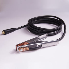ROJOO ground earth clamp attached securely to the workpiece.