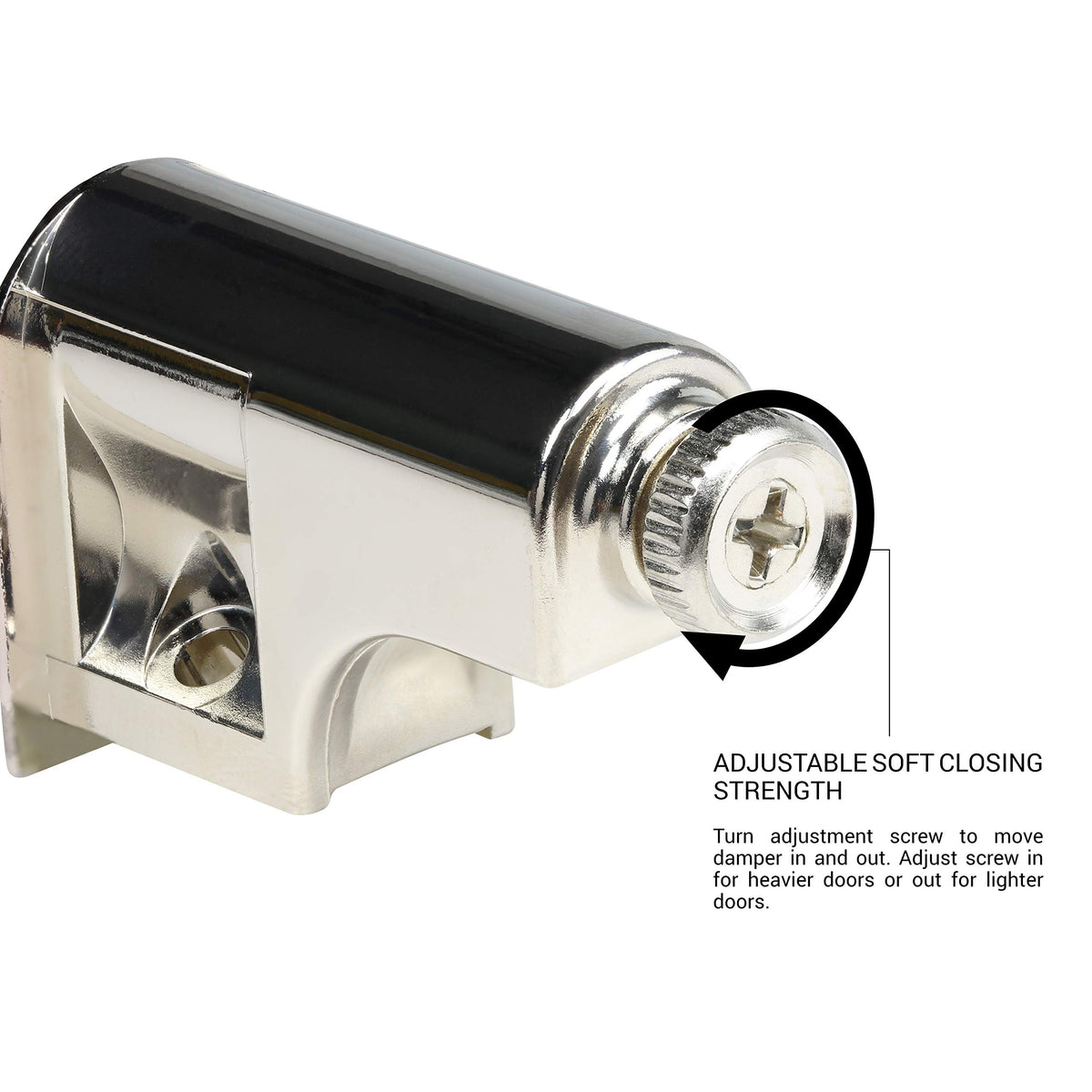 Rok damper compatible with face frame and frameless cabinets