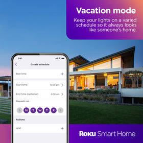 Roku Smart Bulbs energy efficiency with long lifespan and low power use.