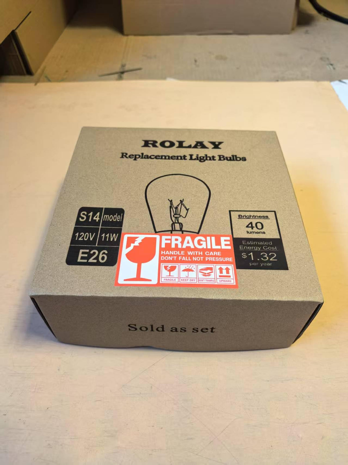 Rolay replacement bulb for standard string lights.