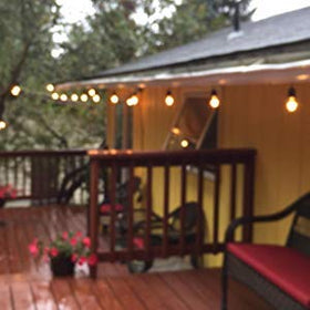 Rolay low-heat LED bulbs reduce energy consumption in string lights.