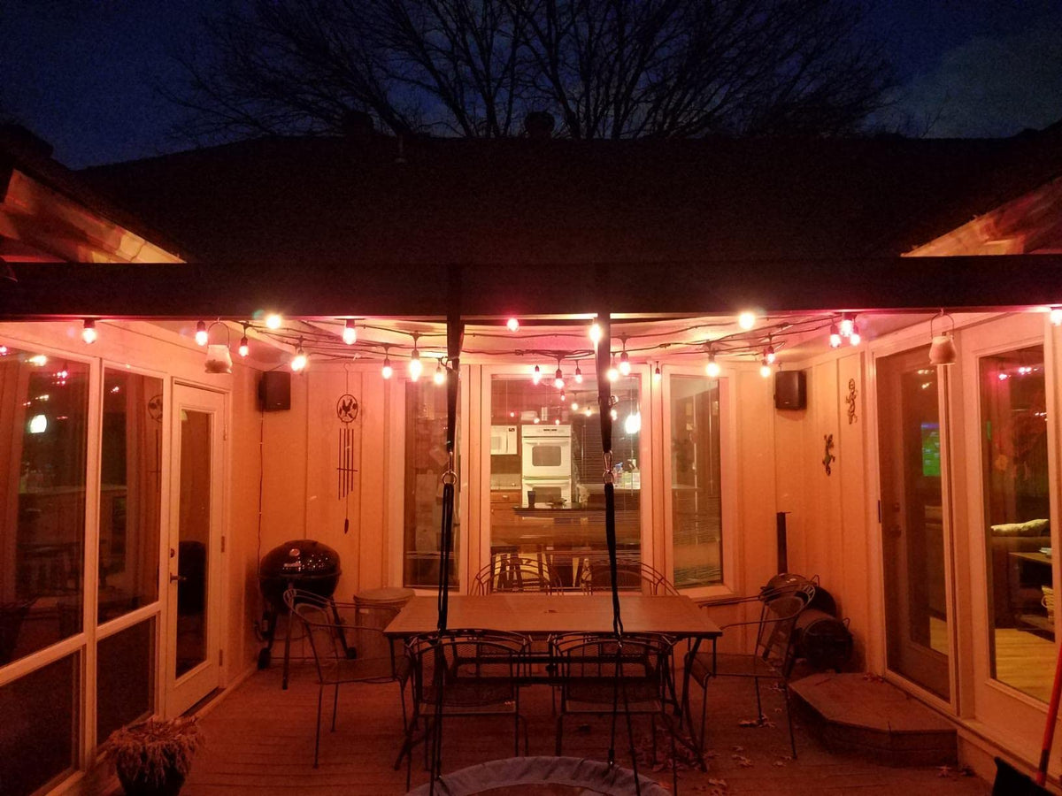 Rolay shatterproof plastic bulbs withstand weather for outdoor fixtures.