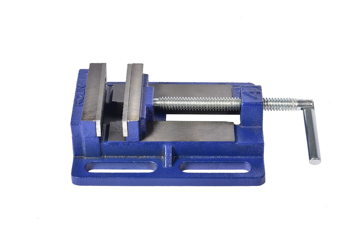 ROLIN 4-Inch Vise jaw close-up with hardened steel jaws for precise gripping